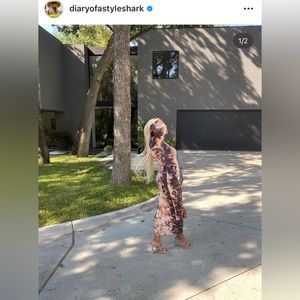 Long Sleeve Mock Neck Maxi Dress